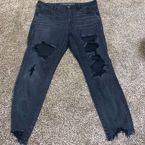 Black American eagle jeans